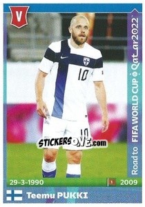 Sticker Teemu Pukki - Road to FIFA World Cup Qatar 2022 n. 210 - Panini