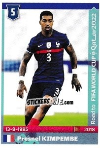 Sticker Presnel Kimpembe - Road to FIFA World Cup Qatar 2022 - Panini