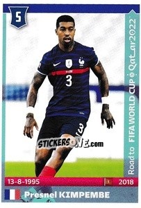 Sticker Presnel Kimpembe - Road to FIFA World Cup Qatar 2022 n. 213 - Panini