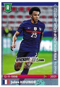Sticker Jules Kounde - Road to FIFA World Cup Qatar 2022 n. 214 - Panini