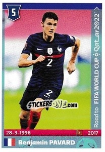 Sticker Benjamin Pavard - Road to FIFA World Cup Qatar 2022 n. 215 - Panini