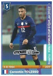 Figurina Corentin Tolisso - Road to FIFA World Cup Qatar 2022 - Panini