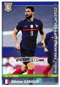 Sticker Olivier Giroud - Road to FIFA World Cup Qatar 2022 - Panini
