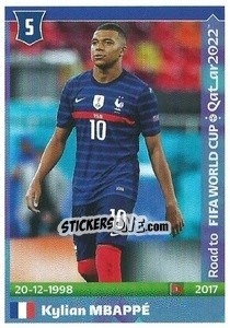 Sticker Kylian Mbappe - Road to FIFA World Cup Qatar 2022 - Panini