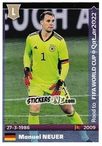 Figurina Manuel Neuer - Road to FIFA World Cup Qatar 2022 - Panini