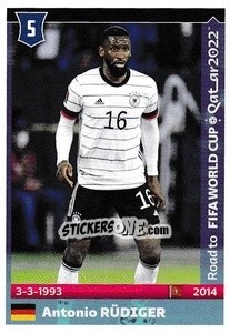 Figurina Antonio Rudiger - Road to FIFA World Cup Qatar 2022 - Panini