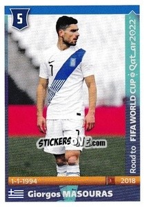 Sticker Giorgos Masouras - Road to FIFA World Cup Qatar 2022 n. 251 - Panini