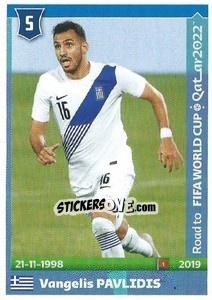 Sticker Vangelis Pavlidis - Road to FIFA World Cup Qatar 2022 n. 255 - Panini