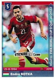 Sticker Endre Botka - Road to FIFA World Cup Qatar 2022 - Panini