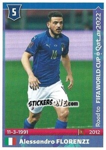 Sticker Alessandro Florenzi - Road to FIFA World Cup Qatar 2022 n. 276 - Panini