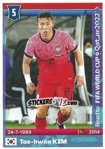 Figurina Tae-hwan Kim - Road to FIFA World Cup Qatar 2022 - Panini