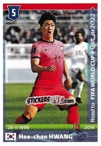 Figurina Hee-chan Hwang - Road to FIFA World Cup Qatar 2022 - Panini