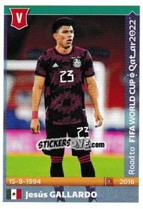 Figurina Jesus Gallardo - Road to FIFA World Cup Qatar 2022 - Panini