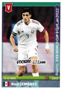 Figurina Raul Jimenez - Road to FIFA World Cup Qatar 2022 - Panini