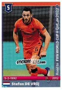 Sticker Stefan de Vrij - Road to FIFA World Cup Qatar 2022 n. 319 - Panini