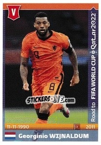 Sticker Georginio Wijnaldum - Road to FIFA World Cup Qatar 2022 n. 325 - Panini