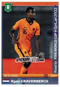 Sticker Ryan Gravenberch - Road to FIFA World Cup Qatar 2022 - Panini