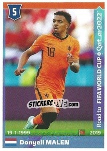 Sticker Donyell Malen - Road to FIFA World Cup Qatar 2022 n. 327 - Panini