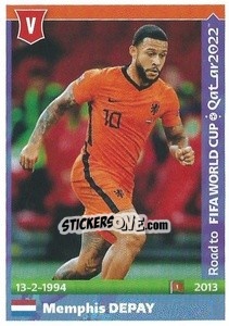 Sticker Memphis Depay - Road to FIFA World Cup Qatar 2022 n. 329 - Panini