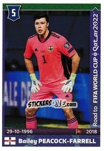 Sticker Bailey Peacock-Farrell - Road to FIFA World Cup Qatar 2022 n. 331 - Panini