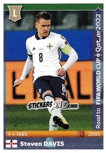 Sticker Steven Davis - Road to FIFA World Cup Qatar 2022 n. 339 - Panini