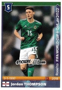 Sticker Jordan Thompson - Road to FIFA World Cup Qatar 2022 n. 342 - Panini