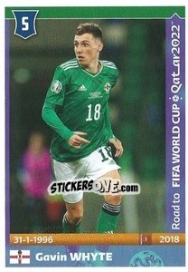 Sticker Gavin Whyte - Road to FIFA World Cup Qatar 2022 n. 343 - Panini