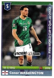 Sticker Conor Washington - Road to FIFA World Cup Qatar 2022 n. 345 - Panini