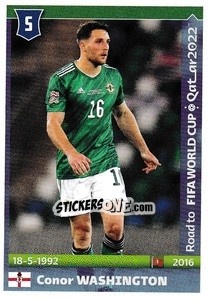 Figurina Conor Washington - Road to FIFA World Cup Qatar 2022 - Panini