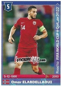 Sticker Omar Elabdellaoui - Road to FIFA World Cup Qatar 2022 n. 348 - Panini