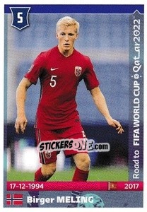 Sticker Birger Meling - Road to FIFA World Cup Qatar 2022 n. 350 - Panini