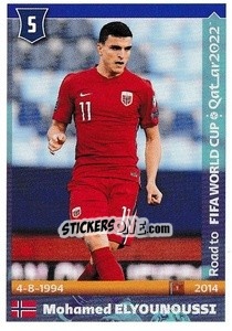 Figurina Mohamed Elyounoussi - Road to FIFA World Cup Qatar 2022 - Panini