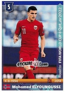 Sticker Mohamed Elyounoussi - Road to FIFA World Cup Qatar 2022 n. 354 - Panini