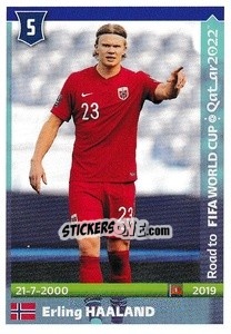 Sticker Erling Haaland - Road to FIFA World Cup Qatar 2022 n. 358 - Panini