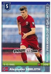 Sticker Alexander Sorloth - Road to FIFA World Cup Qatar 2022 - Panini