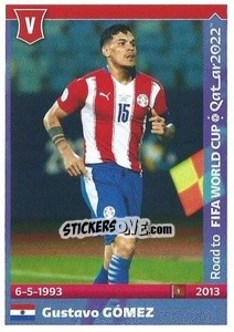 Figurina Gustavo Gomez - Road to FIFA World Cup Qatar 2022 - Panini