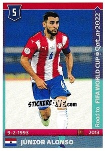 Sticker Junior Alonso - Road to FIFA World Cup Qatar 2022 n. 379 - Panini