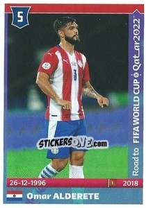 Sticker Omar Alderete - Road to FIFA World Cup Qatar 2022 - Panini