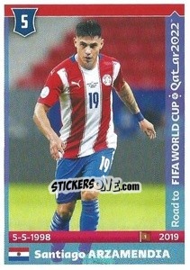Figurina Santiago Arzamendia - Road to FIFA World Cup Qatar 2022 n. 381 - Panini