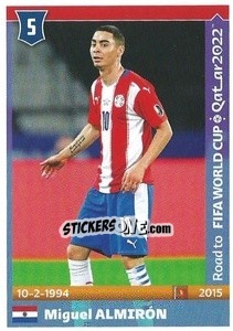 Sticker Miguel Almiron - Road to FIFA World Cup Qatar 2022 n. 382 - Panini