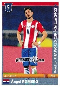 Sticker Angel Romero - Road to FIFA World Cup Qatar 2022 n. 386 - Panini