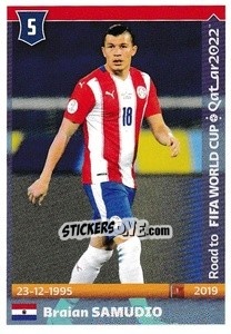 Sticker Braian Samudio - Road to FIFA World Cup Qatar 2022 - Panini