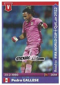 Sticker Pedro Gallese - Road to FIFA World Cup Qatar 2022 n. 391 - Panini