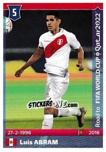 Sticker Luis Abram - Road to FIFA World Cup Qatar 2022 - Panini