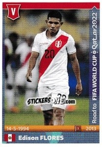 Sticker Edison Flores - Road to FIFA World Cup Qatar 2022 n. 398 - Panini