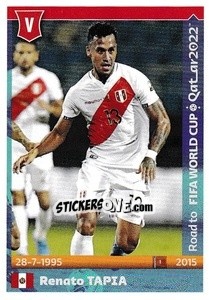 Sticker Renato Tapia - Road to FIFA World Cup Qatar 2022 n. 400 - Panini