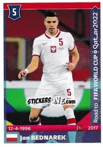 Figurina Jan Bednarek - Road to FIFA World Cup Qatar 2022 - Panini