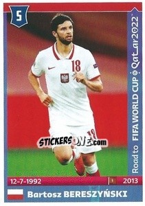 Figurina Bartosz Bereszynski - Road to FIFA World Cup Qatar 2022 - Panini