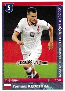 Figurina Tomasz Kedziora - Road to FIFA World Cup Qatar 2022 - Panini