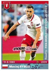 Sticker Maciej Rybus - Road to FIFA World Cup Qatar 2022 n. 411 - Panini